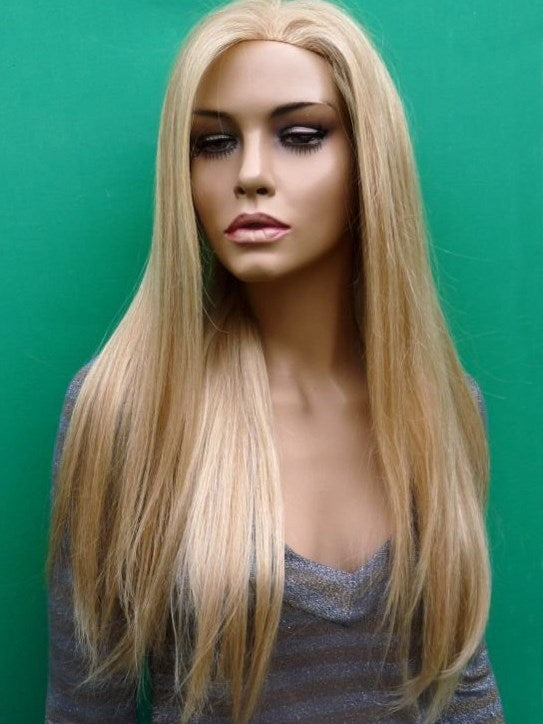 Popswig Full Lace Cap Remy Human Hair Straight 22 Inches 120% Wigs