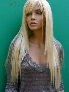 Popswig Capless Human Hair Straight 24 Inches 120% Wigs