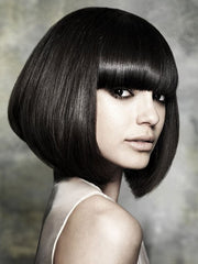 Popswig Straight Human Hair Capless Short Wigs